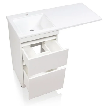 Тумба напольная Style Line Даллас 110 левый + Умывальник ESTETUS Даллас 1100*480 левый