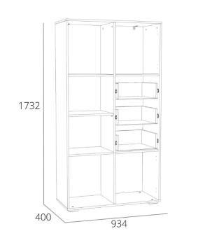 Стеллаж Сильва НМ 041.73 Элиот