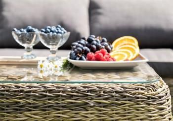 Журнальный столик из искусственного ротанга (гиацинт) 4sis Кальяри