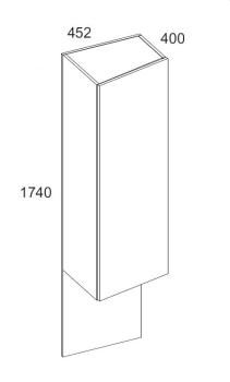 Шкаф навесной Анрэкс MODERN 1DL/45