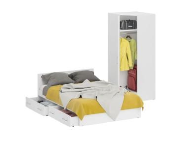 Кровать с ящиками СВК 1400 + Шкаф угловой Стандарт