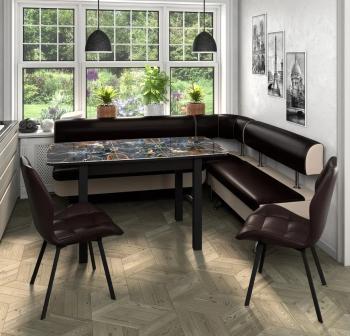 Венге/венге + Черный/Борнео Умбер