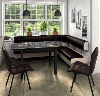 Венге/венге + Черный/Борнео Умбер