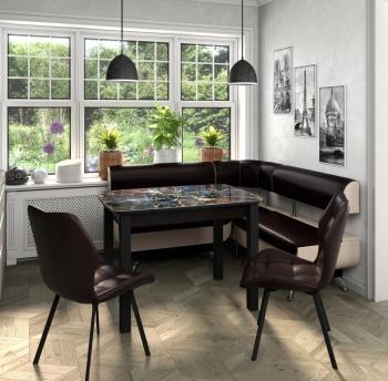 Венге/венге + Черный/Борнео Умбер