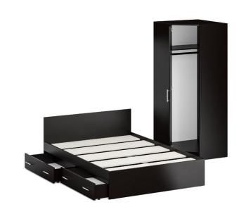 Кровать с ящиками СВК 1400 + Шкаф угловой Стандарт