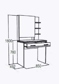 Стол туалетный FANT Ольга 13 ЛДСП