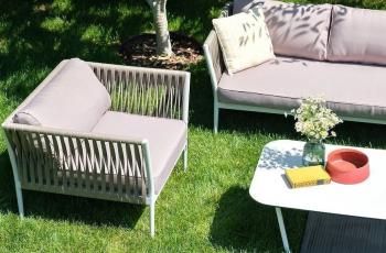 Лаунж-зона плетеная из роупа 5-местная 4sis