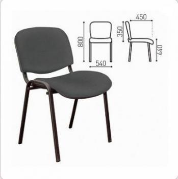 Черный каркас/Кожзам серый