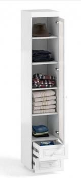 Шкаф 1дв (410) с Малой зеркальной дверью и ящиками Катрин-К АФ-32 Афина