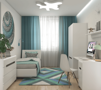 Кровать БРВ Мебель AZTECA S205-LOZ90x200 без основания