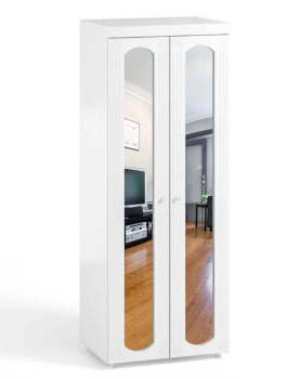 Шкаф 2дв (410) с 2 Большими зеркальными дверьми Катрин-К АФ-43 Афина