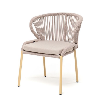 Каркас алюминий бежевый (ral1001), роуп бежевый круглый, ткань бежевая