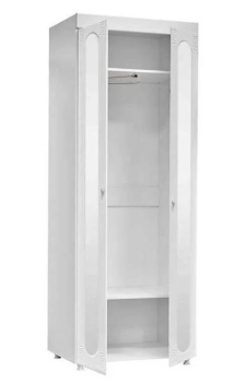 Шкаф 2дв (410) с 2 Большими зеркальными дверьми Катрин-К АФ-43 Афина