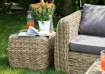 Кофейный столик из искусственного ротанга (гиацинт) 4sis Кальяри