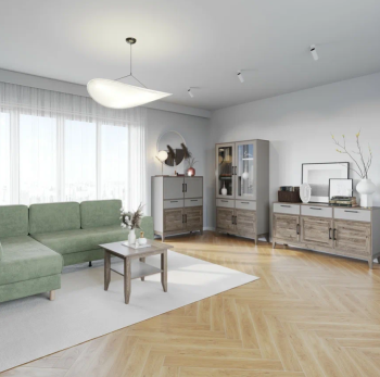 Шкаф витрина Олимп 75.02 со стеклом Сарита