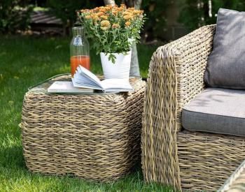 Кофейный столик из искусственного ротанга (гиацинт) 4sis Кальяри