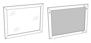 Зеркало Corozo Классика 120 универсальное