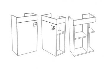 Тумба подвесная Corozo Комо 40