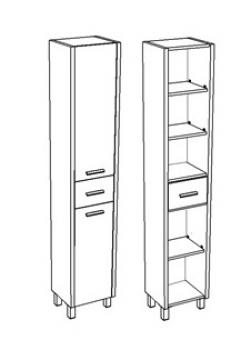 Шкаф-пенал Corozo Верона 35