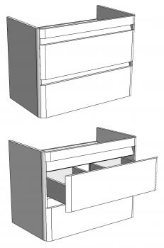 Тумба подвесная Corozo Алабама 80 Z2