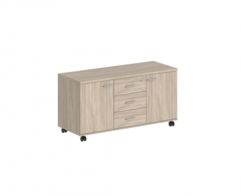 корпус: дуб светлый; фасады: дуб светлый