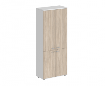 корпус: белый; фасады: дуб светлый