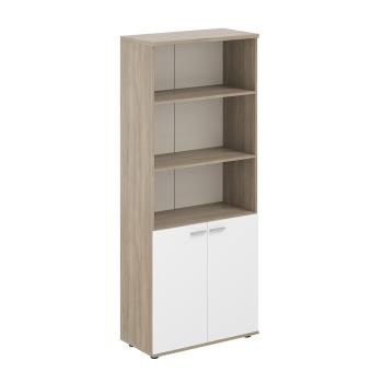 корпус: дуб темный; фасады: белый