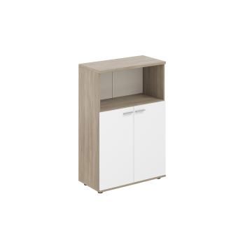 корпус: дуб темный; фасады: белый