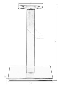 Подстолье обеденное Dobrin Debra