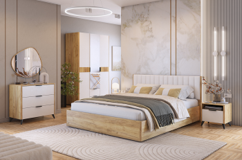 дуб крафт золотой/белое дерево