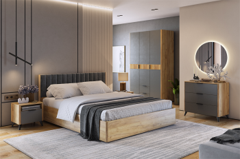 дуб крафт золотой/графит