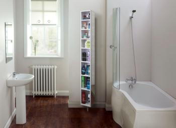 Поворотный зеркальный шкаф Shelf Спика Шелф Влагостойкий