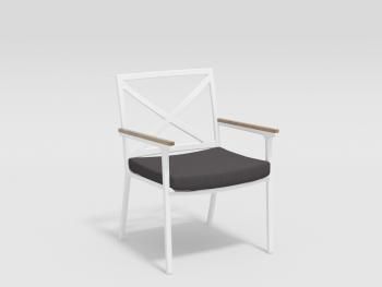 каркас белый/подушка антрацит