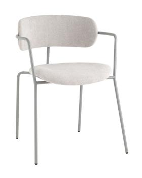 Букле светло-серый каркас серый муар