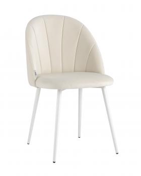 Велюр молочный/Белые ножки