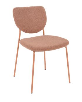 Букле коричневый, розовые ножки