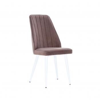 Каркас белый/Велюр VENDETTA 7 коричневый