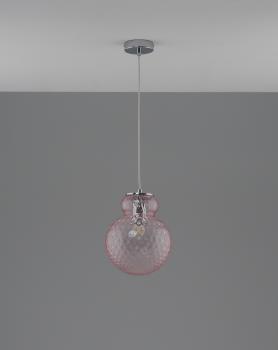 Розовый, прозрачный/Хром