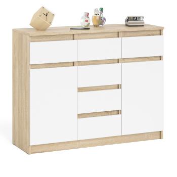 Дуб Сонома/Белый