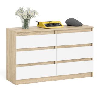 Дуб Сонома/Белый