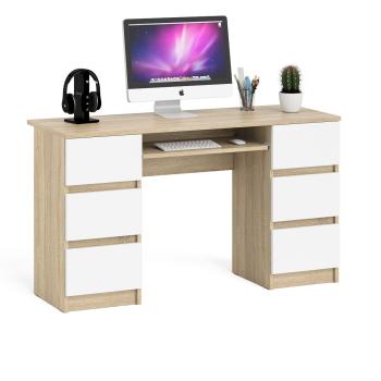 Дуб Сонома/Белый