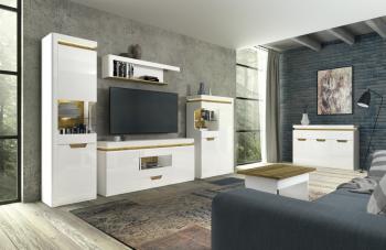 Шкаф с витриной Анрэкс 1V2D L TORINO