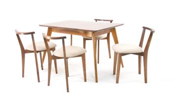 Орех/Велюр Бежевый