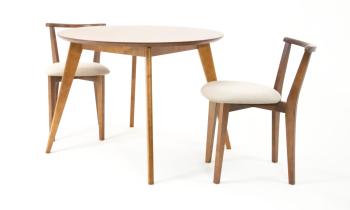 Орех/Велюр Бежевый