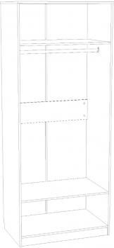Шкаф для одежды Сильва Оливия НМ 040.60 Ф