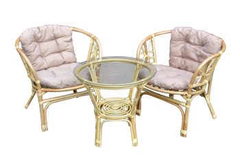 Каркас медовый/Подушки бежевые