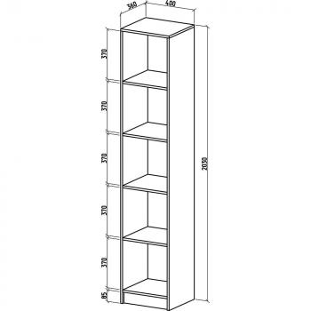 Шкаф МФ Владимир бельевой Бостон-2