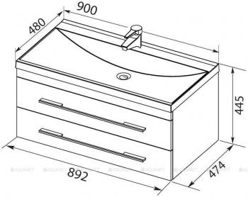 Тумба под раковину AQUANET Верона 90 New