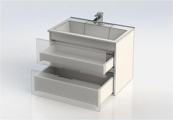 Тумба с раковиной AQUANET Алвита 70