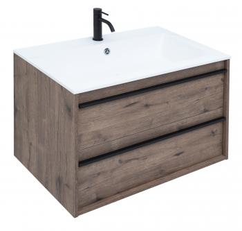 Тумба с раковиной AQUANET Lino 80